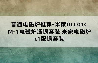 普通电磁炉推荐-米家DCL01CM-1电磁炉汤锅套装 米家电磁炉c1配锅套装